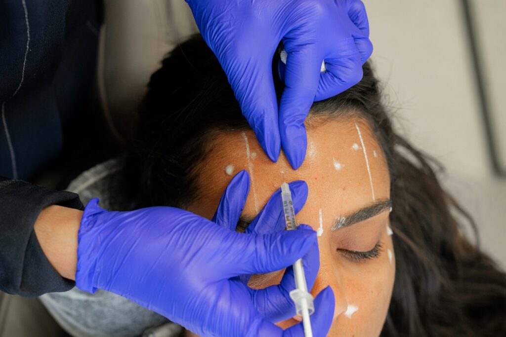 Does Botox Hurt? Image of woman receiving botox treatment
